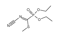 N-cyanoimido-(O,O-diethyl)phosphonyl S-methyl thiocarbonate结构式