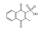 3-methyl-1,4-dioxo-1,4-dihydro-naphthalene-2-sulfonic acid Structure