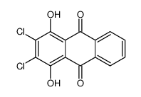 2,3-dichloro-1,4-dihydroxyanthracene-9,10-dione结构式