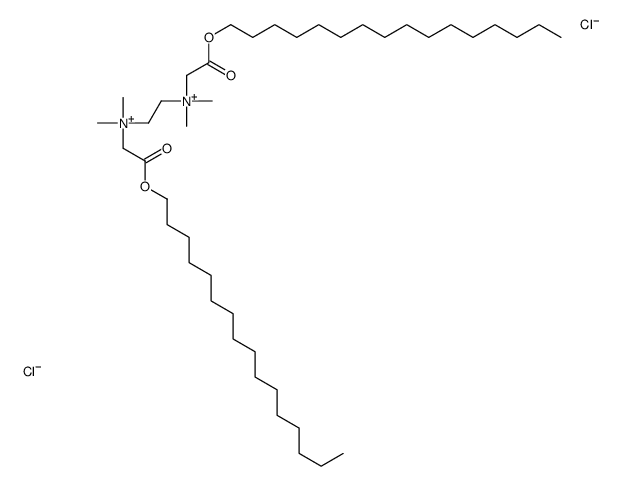 (2-hexadecoxy-2-oxoethyl)-[2-[(2-hexadecoxy-2-oxoethyl)-dimethylazaniumyl]ethyl]-dimethylazanium,dichloride Structure