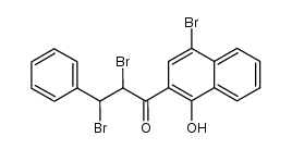 5'-Bromo-2'-hydroxy-3',4'-benzo-α,β-dibromochalkone结构式
