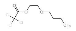 Acetic acid,2,2,2-trichloro-, 2-butoxyethyl ester structure