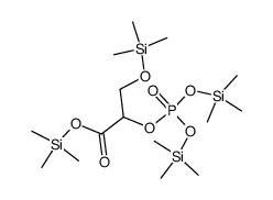 Bis(trimethylsilyloxy)phosphinyloxy(trimethylsilyloxymethyl)acetic acid trimethylsilyl ester结构式