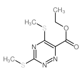 1,2,4-Triazine-6-carboxylicacid, 3,5-bis(methylthio)-, ethyl ester picture