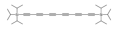 tri(propan-2-yl)-[12-tri(propan-2-yl)silyldodeca-1,3,5,7,9,11-hexaynyl]silane Structure