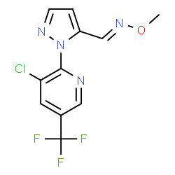 1-[3-CHLORO-5-(TRIFLUOROMETHYL)-2-PYRIDINYL]-1H-PYRAZOLE-5-CARBALDEHYDE O-METHYLOXIME Structure