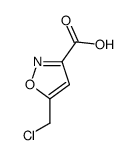 5-(CHLOROMETHYL)ISOXAZOLE-3-CARBOXYLIC结构式