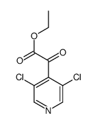 3,5-Dichloro-alpha-oxo-4-pyridineaceticacidethylester结构式