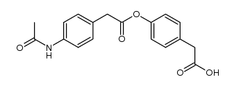 2-(4-(2-(4-acetamidophenyl)acetoxy)phenyl)acetic acid结构式
