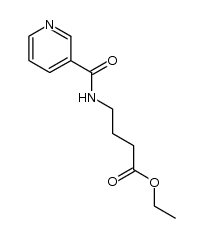 N-Nicotinoyl-γ-aminobuttersaeure-ethylester结构式