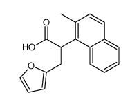 α-(2-Methyl-1-naphtyl)-2-furanpropionic acid structure
