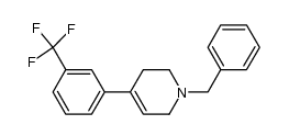 1-benzyl-4-(3-trifluoromethylphenyl)-1,2,3,6-tetrahydropyridine结构式