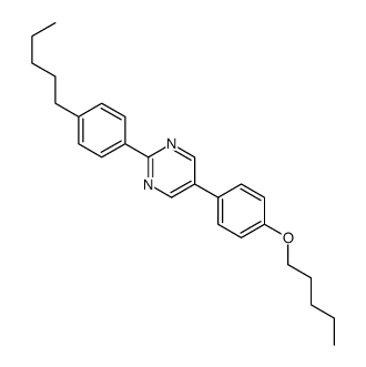 5-(4-pentoxyphenyl)-2-(4-pentylphenyl)pyrimidine Structure