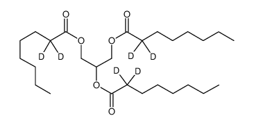 glyceryl tri(octanoate-2,2-d2)结构式