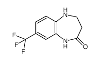 8-trifluoromethyl-1,3,4,5-tetrahydro-benzob1,4diazepin-2-one结构式