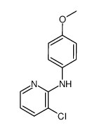 3-chloro-N-(4-methoxyphenyl)pyridin-2-amine结构式