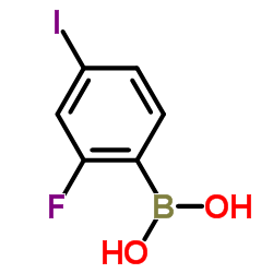 2-氟-4-碘-苯硼酸结构式