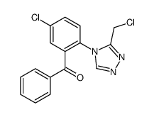 [5-chloro-2-[3-(chloromethyl)-4H-1,2,4-triazol-4-yl]phenyl] phenyl ketone Structure