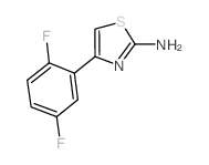 4-(2,5-Difluorophenyl)-1,3-thiazol-2-amine结构式