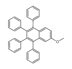 6-methoxy-1,2,3,4-tetraphenylnaphthalene结构式