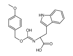 (2S)-3-(1H-indol-3-yl)-2-[(4-methoxyphenyl)methoxycarbonylamino]propanoic acid结构式