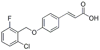 3-(4-[(2-CHLORO-6-FLUOROBENZYL)OXY]PHENYL)ACRYLIC ACID结构式