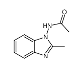 1-(acetamido)-2-(methyl)benzimidazole结构式
