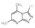 5,7-二甲基-[1,2,4]噻唑并[4,3-a]嘧啶-3-硫醇结构式