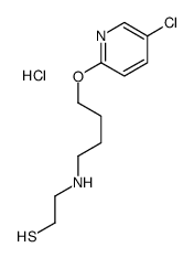 2-[4-(5-chloropyridin-2-yl)oxybutylamino]ethanethiol,hydrochloride Structure