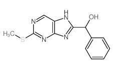 9H-Purine-8-methanol,2-(methylthio)-a-phenyl-结构式