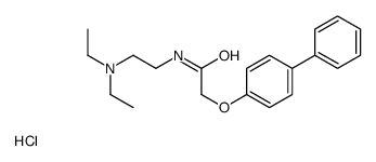 N-[2-(diethylamino)ethyl]-2-(4-phenylphenoxy)acetamide,hydrochloride结构式