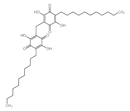 2,5-Cyclohexadiene-1,4-dione,2,2'-methylenebis[ 3,6-dihydroxy-5-undecyl- picture