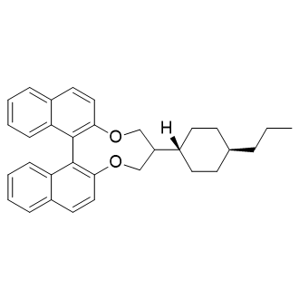 5,6-Dihydro-5-(Trans-4-Propylcyclohexyl)-4H-Dinaphtho[2,1-F:1’,2’-H][1,5]Dioxonin Structure