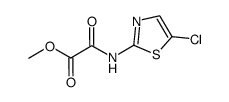 2-[(5-chlorothiazol-2-yl)amino]-2-oxoacetic acid methyl ester Structure