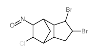 4,7-Methano-1H-indene, 1,2-dibromo-5-chlorooctahydro-6-nitroso-结构式