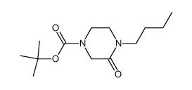 4-Butyl-3-oxo-piperazine-1-carboxylic Acid Tert-Butyl Ester结构式