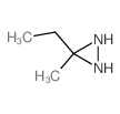 Diaziridine, 3-ethyl-3-methyl- Structure