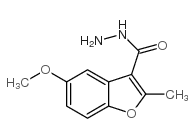 3-Benzofurancarboxylicacid,5-methoxy-2-methyl-,hydrazide(9CI)结构式