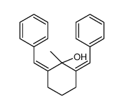 2,6-dibenzylidene-1-methylcyclohexan-1-ol结构式