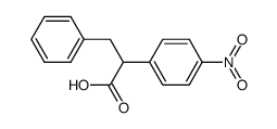 2-(4-Nitrophenyl)-3-phenylpropionic acid结构式
