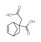 Bicyclo[2.2.1]hept-5-ene-2-aceticacid, 2-carboxy- Structure