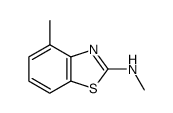 2-Benzothiazolamine,N,4-dimethyl-(9CI) structure