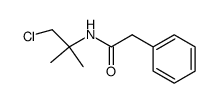 N-(1-chloro-2-methylpropan-2-yl)-2-phenylacetamide Structure