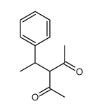 3-(1-phenylethyl)pentane-2,4-dione structure