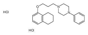 1-phenyl-4-[3-(5,6,7,8-tetrahydronaphthalen-1-yloxy)propyl]piperazine,dihydrochloride结构式