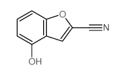 4-hydroxybenzofuran-2-carbonitrile结构式