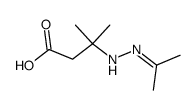 β-Isopropylidenhydrazinoisovaleriansaeure结构式