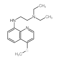 N,N-diethyl-N-(4-methylsulfanylquinolin-8-yl)ethane-1,2-diamine Structure