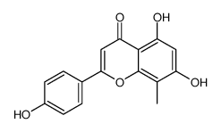 5,7-dihydroxy-2-(4-hydroxyphenyl)-8-methylchromen-4-one Structure