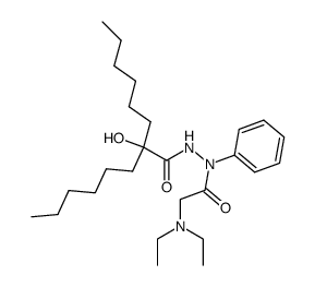 Hydroxy-di-hexyl-essigsaeure-<2-diaethylaminoacetyl-phenylhydrazid>结构式